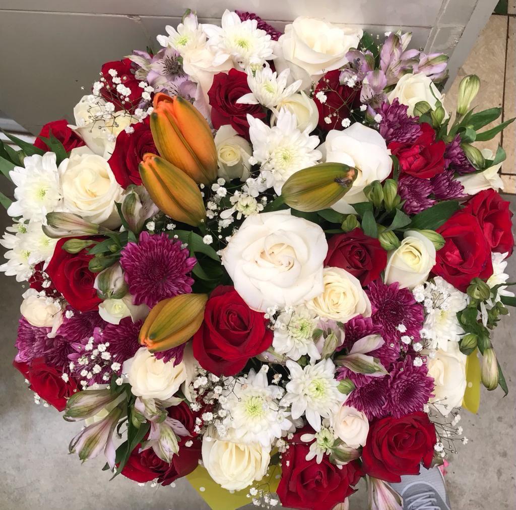 Large bouquet with chocolates